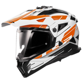 LS2 MX436 Pioneer II Namib White Orange Gloss