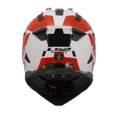 LS2 MX436 Pioneer II Hill White Red Gloss Helmet