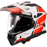 LS2 MX436 Pioneer II Hill White Red Gloss Helmet