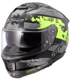 LS2 Stream II Noisy Yellow Black Gloss (D Ring) Helmet