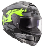 LS2 Stream II Noisy Yellow Black Gloss (D Ring) Helmet