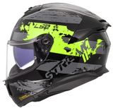 LS2 Stream II Noisy Yellow Black Gloss (D Ring) Helmet