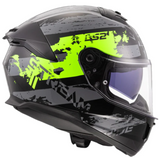 LS2 Stream II Noisy Yellow Black Gloss (D Ring) Helmet