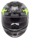 LS2 Stream II Noisy Yellow Black Gloss (D Ring) Helmet