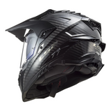 LS2 MX701 Explorer Carbon Adventure Solid Black Gloss Helmet