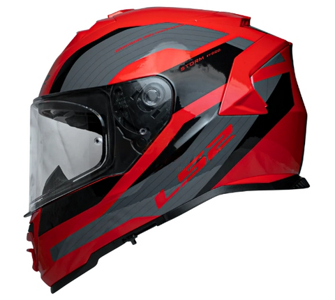 LS2 FF800 Rocker Red Grey Gloss (D Ring) Helmet